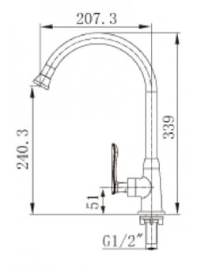 BARENO PLUS Pillar Sink Tap-PST-1012-09 