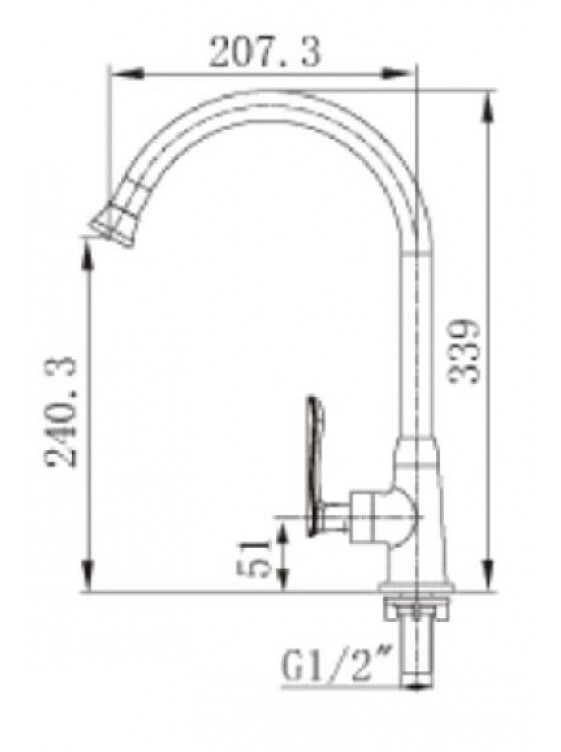 BARENO PLUS Pillar Sink Tap-PST-1012-09 
