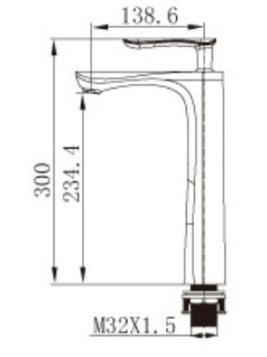 BARENO Plus Raised Basin Mixer-SM-072 