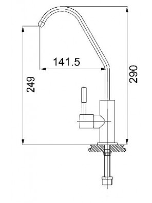 BARENO PLUS Stainless Steel Filter Tap-SS-FT04 
