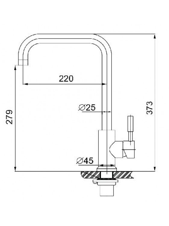 BARENO PLUS Stainless Steel Sink Mixer-SS-SM102A 