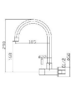 BARENO PLUS S/S W/Mounted Sink Tap -SS-WST-304 