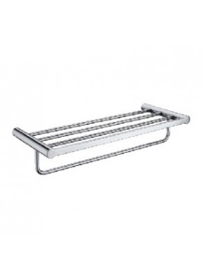 BARENO BA8000 -S/S 750mm Double Towel Shelf (Polish)-BA8010
