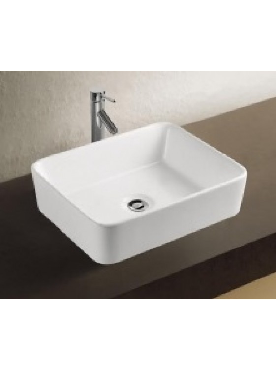 BARENO Ceramic Counter Top Basin (WHITE)-K58 