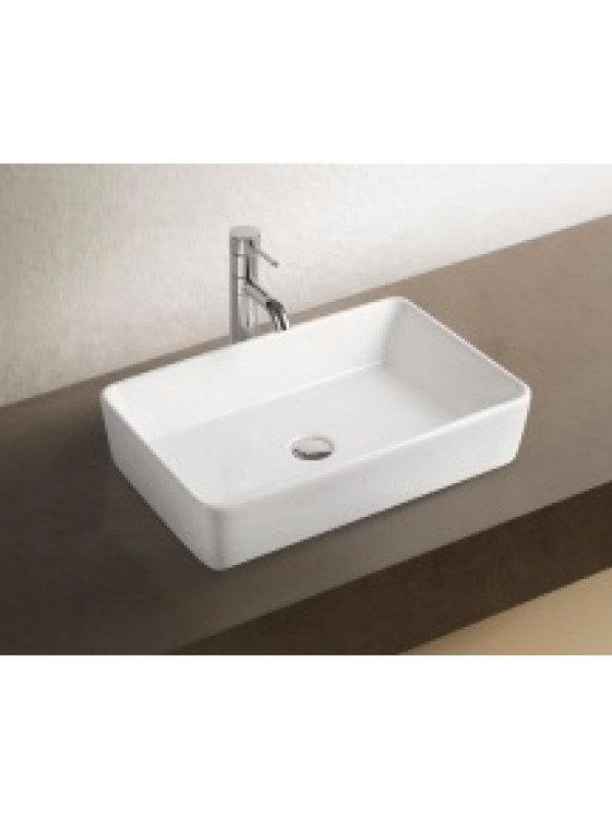 BARENO Ceramic Counter Top Basin (WHITE)-K58A 