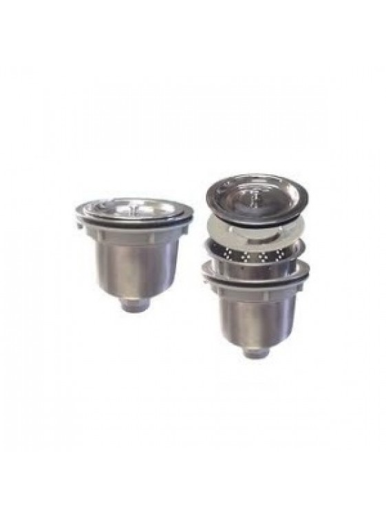 BARENO  Ø114Mm S/S Waste Strainer W Basket WS01
