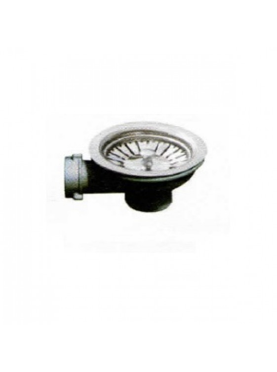 BARENO Ø114Mm S/S Waste Strainer W Basket WSS03 
