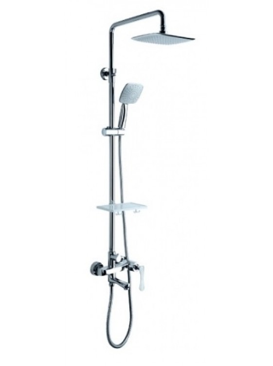 BARENO Plus Exposed 3 Funct. Shower Post FB 3388 BARENO Plus Exposed 3 Funct. Shower Post FB 3388