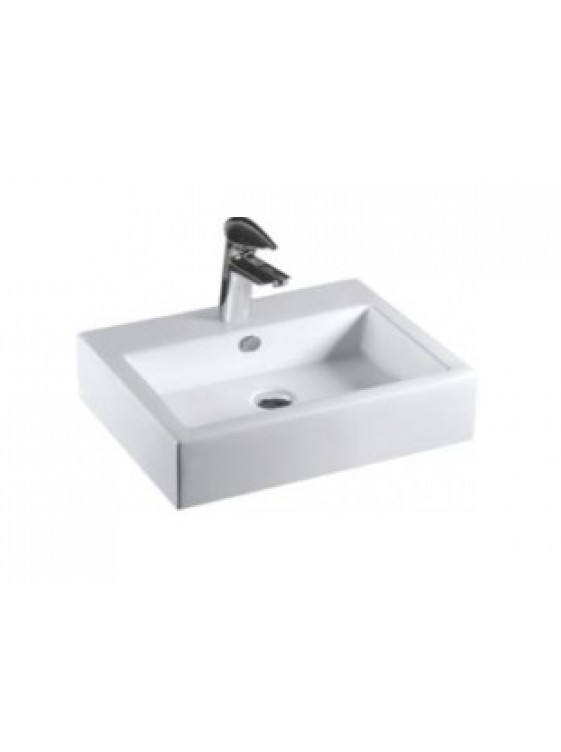 BARENO Rectangular Counter Top Basin (White) K01 