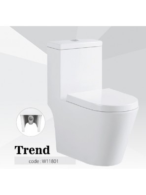 BARENO Trend 3/6L One Piece Wash Down WC BO 250mm  W11801 