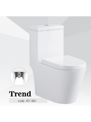 BARENO Trend 3/6L One Piece Washdown WC HO 180mm  W11801 