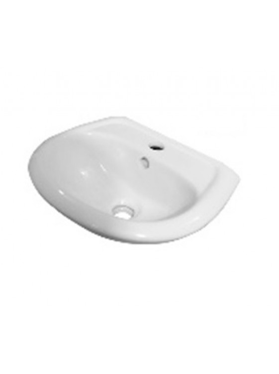 BARENO Wall Hung Basin Size: 370x295x140mm (White) W3002 