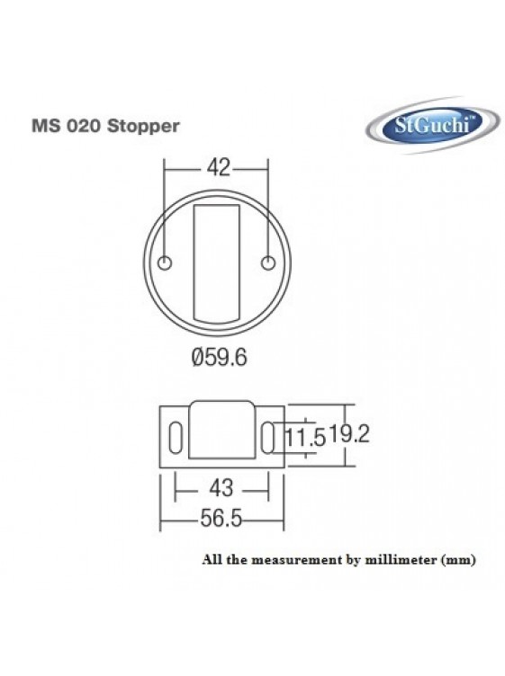 ST.GUCHI ZD Stopper (Satin Nickel) MS 020/SGDS-020 ST.GUCHI ZD Stopper (Satin Nickel) MS 020/SGDS-020