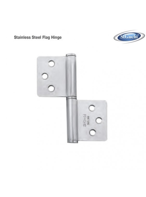 ST.GUCHI S/S SUS 304 Flag Hinges 4" x 1.4" x 2.5mm SGDH-814025 ST.GUCHI S/S SUS 304 Flag Hinges 4" x 1.4" x 2.5mm SGDH-814025