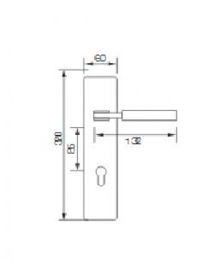 GERE  Function Leverset Left Hand M26D-Satin Chrome GDL3207 