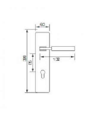 GERE  Function Leverset Right Hand M26D-Satin Chrome GDL3207