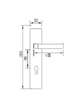 GERE  Function Leverset Left Hand M26D-Satin Chrome GDL3211 