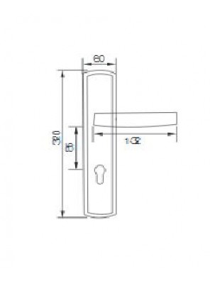GERE  Function Leverset Left Hand M26D-Satin Chrome GDL3219 