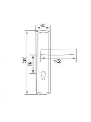 GERE  Function Leverset Right Hand M26D-Satin Chrome GDL3219