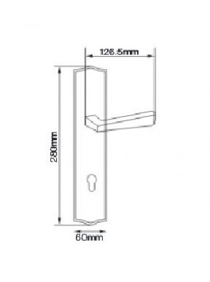 GERE  Function Leverset Left Hand M26D-Satin Chrome GL0081