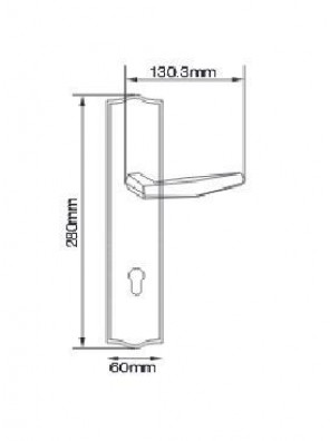 GERE  Function Leverset Right Hand M26D-Satin Chrome GL1531 
