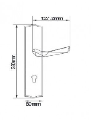 GERE  Function Leverset Left Hand M26D-Satin Chrome GL1541 