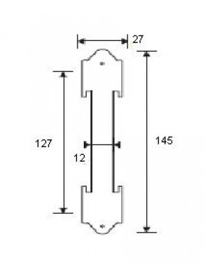 GERE 145mm Decorative Handle M11 Antique Copper GPH-220-145