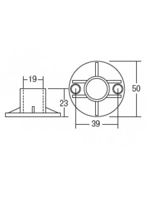 HEAD ABS Chrome Fitting Holder HDACC-3007 HEAD ABS Chrome Fitting Holder HDACC-3007