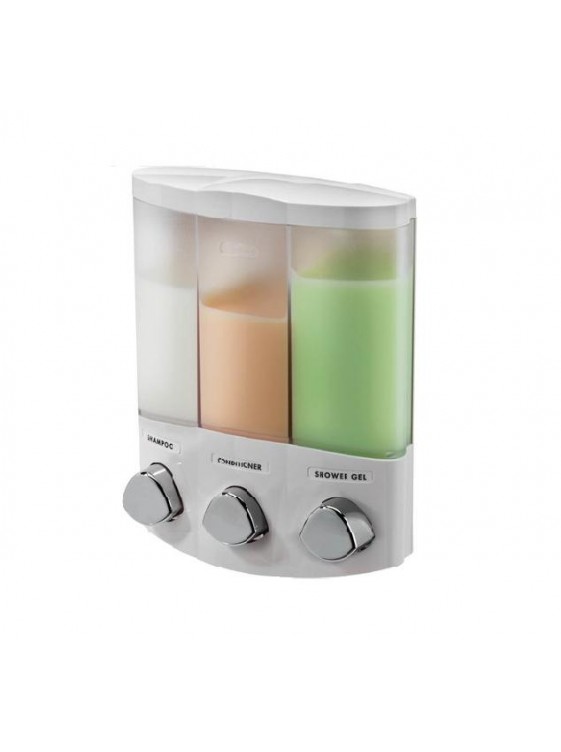 The Euro Series W Chrome Button-Dispenser III (Trio); 76354