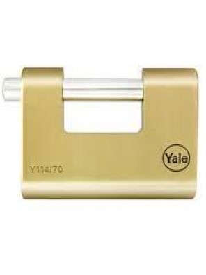 YALE 80mm Solid Brass Padlock Y114/80/118/1