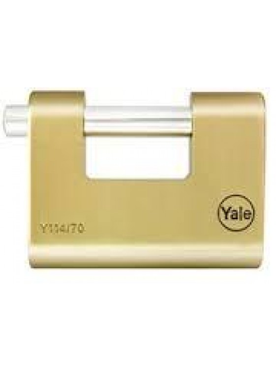 YALE 80mm Solid Brass Padlock Y114/80/118/1