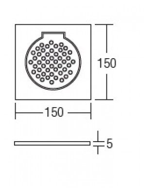 HEAD 6" Stainless Steel Floor Grating HDFG-706 HEAD 6" Stainless Steel Floor Grating HDFG-706