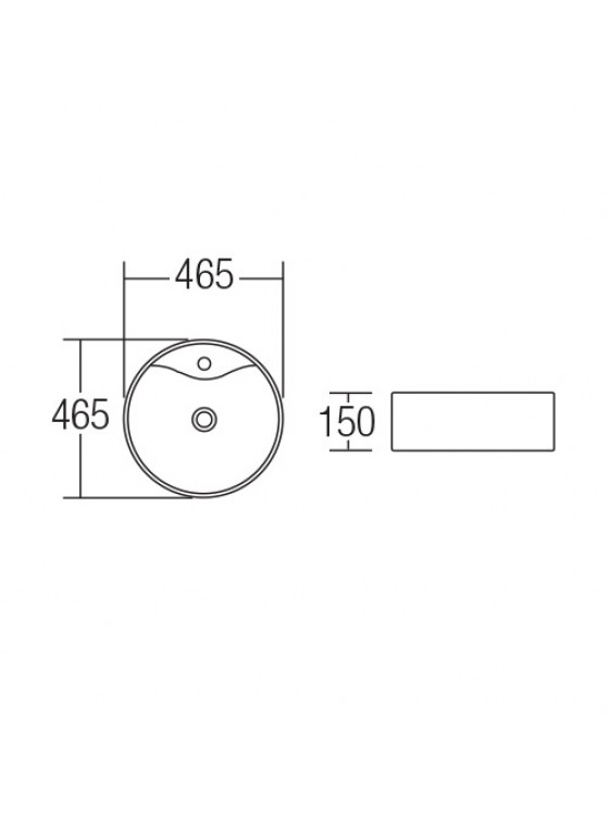 ZELLA COUNTERTOP BASIN L-415MB (MATT DARK BROWN)