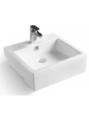 ZELLA Semi-recessed Countertop Basin (White) L-405 