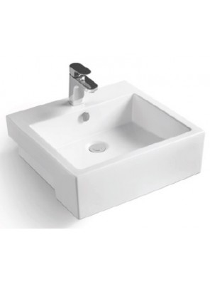 ZELLA Semi-recessed Countertop Basin (White) L-406