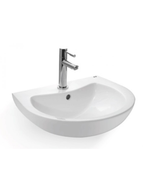 ZELLA Wall Hung Basin Size:495x400x180mm (White) L-211 