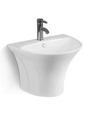 ZELLA Wall Hung Basin Size:555x445x410mm (White) L-230 