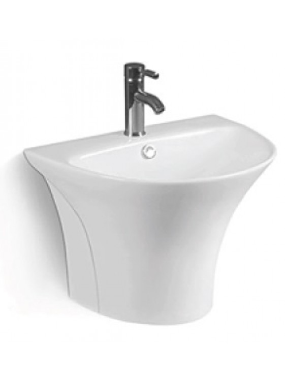ZELLA Wall Hung Basin Size:555x445x410mm (White) L-230 