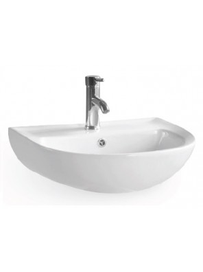 ZELLA Wall Hung Basin Size:560x440x205mm (White) L-201 