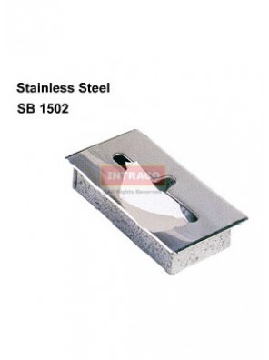 DOE stainless steel semi-recessed toilet tissue box 