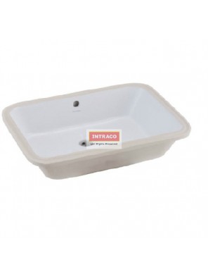 JOHNSON SUISSE WBAAGM200WW GEMELLI RECTANGULAR  UNDERCOUNTER BASIN; 560 X 400MM (WHITE) 