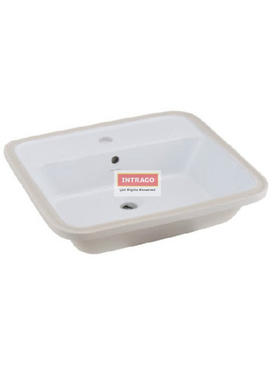 JOHNSON SUISSE WBAAGM201WW GEMELLI RECTANGULAR UNDERCOUNTER BASIN; 560 X 520MM (WHITE) JOHNSON SUISSE WBAAGM201WW GEMELLI RECTANGULAR UNDERCOUNTER BASIN; 560 X 520MM (WHITE)