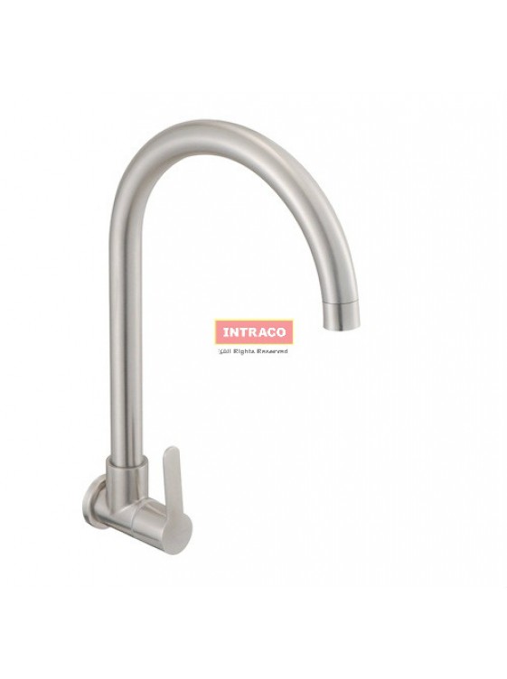 JOHNSON SUISSE WBFA301422SS MURANO S/S 1/2" WALL MOUNTED SINK TAP WITH SWIVEL SPOUT JOHNSON SUISSE WBFA301422SS MURANO S/S 1/2" WALL MOUNTED SINK TAP WITH SWIVEL SPOUT