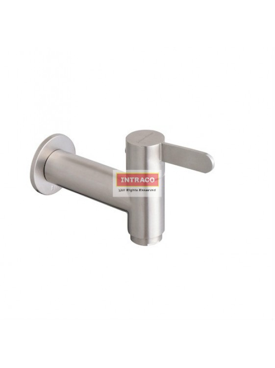 JOHNSON SUISSE WBFA301427SS SANTINO S/S 1/2" SLIM BIB TAP WITH WALL FLANGE JOHNSON SUISSE WBFA301427SS SANTINO S/S 1/2" SLIM BIB TAP WITH WALL FLANGE