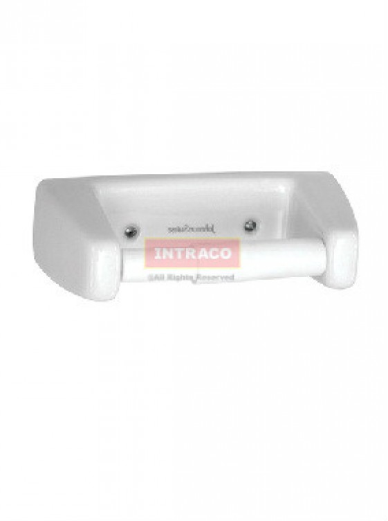 Johnson Suisse WBBSTE000WW Screw To Wall Toilet Roll Holder Only (White) Johnson Suisse WBBSTE000WW Screw To Wall Toilet Roll Holder Only (White)