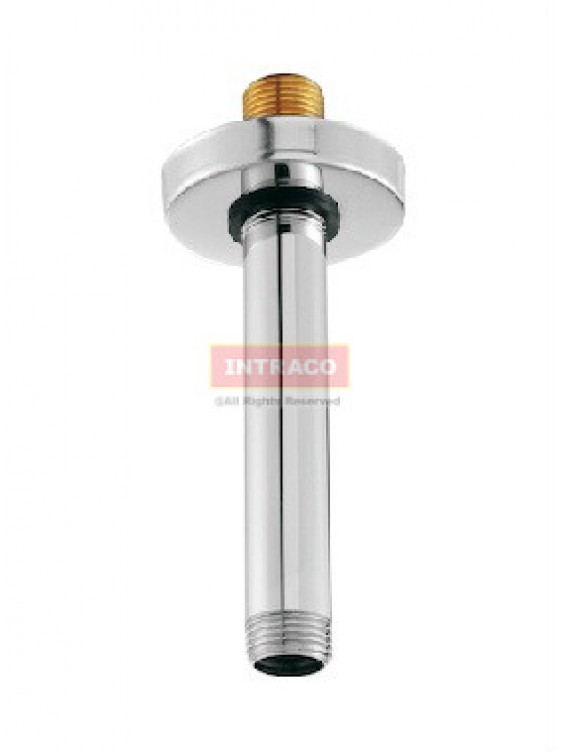 Johnson Suisse WBFA300728CP 150mm (L) Brass Ceiling Shower Arm & Flange Johnson Suisse WBFA300728CP 150mm (L) Brass Ceiling Shower Arm & Flange